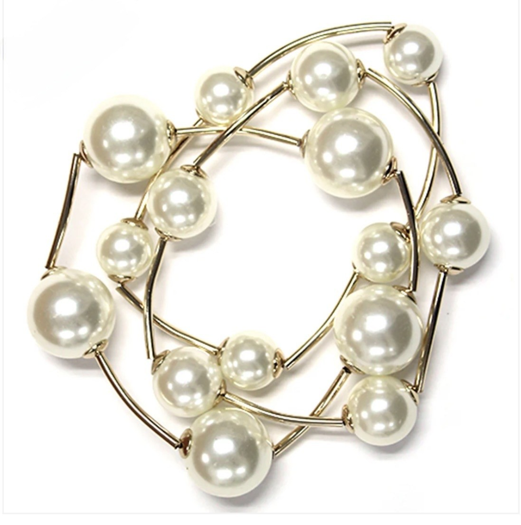 Bellevue Liquid Luxury Bubble Bracelet – Pearlescent White